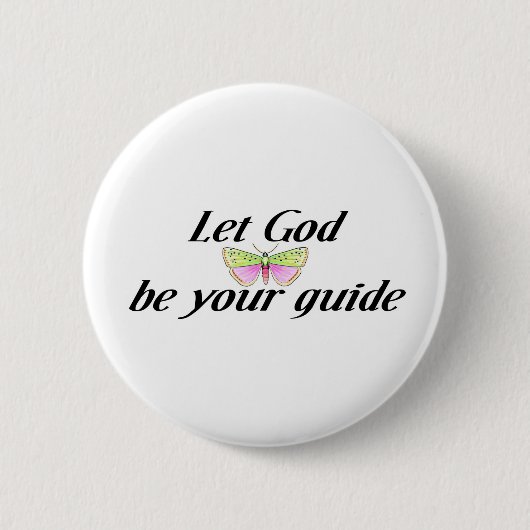 Lassen Sie Gott Ihr Führer sein Button (Vorderseite)