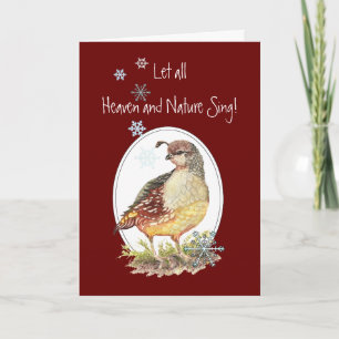 Lassen Sie Himmel u. Natur Feiertagskarte