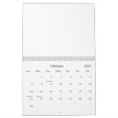 Lassen Sie Ihr eigenes Kalender ~ irgendein Jahr (Feb 2027)