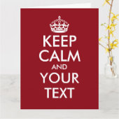 Lassen Sie Ihr eigenes übergroßes ruhige Karte (Gelbe Blume)