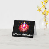 Lassen Sie Ihr helles Shine notecard Karte (Gelbe Blume)