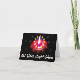 Lassen Sie Ihr helles Shine notecard Karte