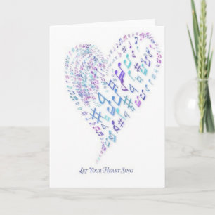 Lassen Sie Ihr Herz - das Herz singen, das von den Karte