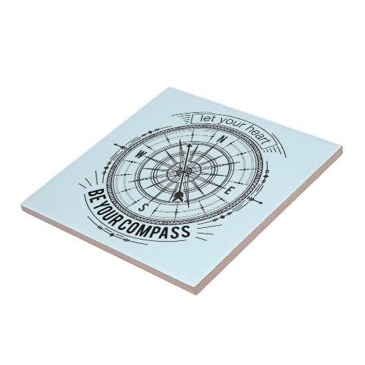 Lassen Sie Ihr Herz Ihr Kompass sein Fliese (Seite)