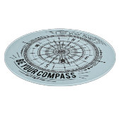 Lassen Sie Ihr Herz Ihr Kompass sein Schneidebrett (Ecke)