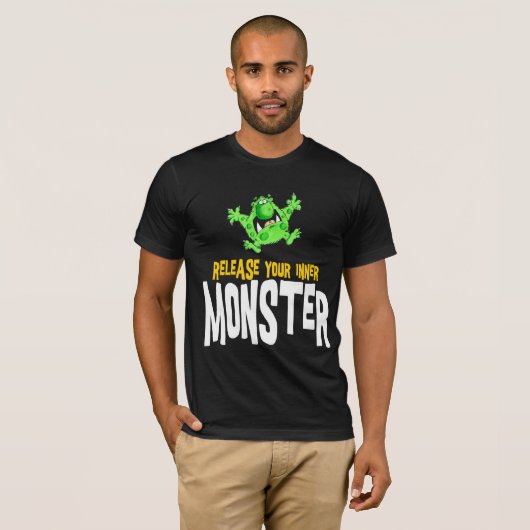 Lassen Sie Ihr inneres Monster frei T-Shirt (Vorne ganz)