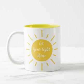 Lassen Sie Ihr Licht leuchten - Matthew 5:16 Mug Zweifarbige Tasse