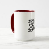 Lassen Sie Ihr Licht leuchten Tasse (Vorderseite Links)