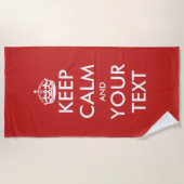 Lassen Sie Ihre eigene Gewohnheit Ruhe behalten Strandtuch (Vorderseite)