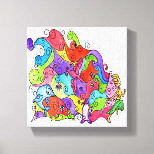 Lassen Sie Ihre Fantasie-Fliege Leinwanddruck