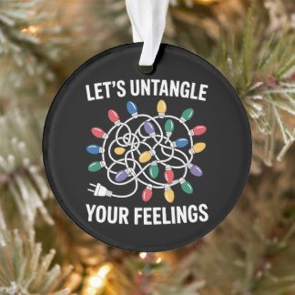 Lassen Sie Ihre Gefühle zu Weihnachtsbeleuchtung e Ornament