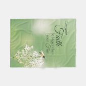 "Lassen Sie Ihre Glauben-… "christliches Fleecedecke (Vorderseite (Horizontal))