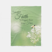 "Lassen Sie Ihre Glauben-… "christliches Fleecedecke (Vorderseite)