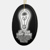 Lassen Sie Ihre helle Shine-Matthew-5:16 Bibel Keramik Ornament (Links)
