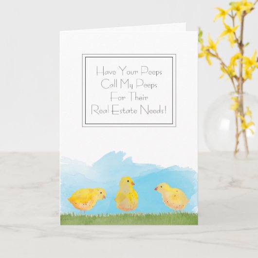 Lassen Sie Ihre Pieps mein Pieps-Marketing rufen Karte (Gelbe Blume)