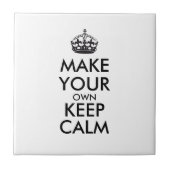 Lassen Sie Ihre Selbst Ruhe behalten - Schwarzes Fliese (Vorderseite)