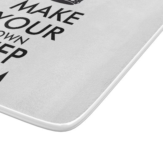 Lassen Sie Ihre Selbst Ruhe behalten - Schwarzes Schneidebrett (Ecke)