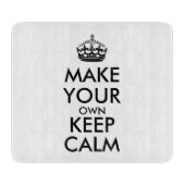 Lassen Sie Ihre Selbst Ruhe behalten - Schwarzes Schneidebrett (Vorderseite)