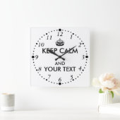 Lassen Sie Ihre Selbst Ruhe kundenspezifisch Quadratische Wanduhr (Zuhause)