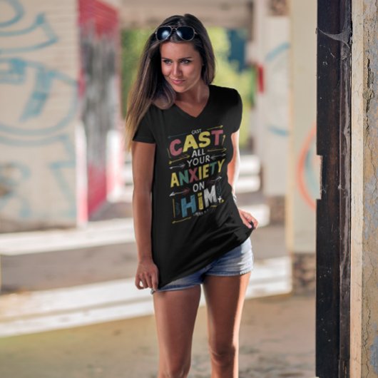 Lassen Sie Ihre Sorgen los, verkraften Sie Frieden T-Shirt