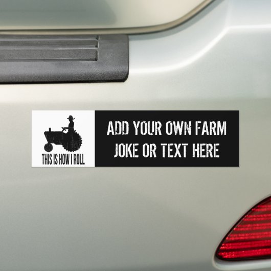 Lassen Sie Ihren eigenen Bauernhof scherzen oder Autoaufkleber (Auf Auto)
