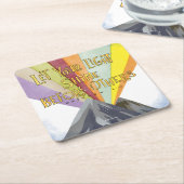 Lassen Sie Ihren hellen Shine Rechteckiger Pappuntersetzer (angewinkelt)