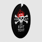 Lassen Sie Ihren Text auf Schwarz einen ruhigen Kr Ornament (Vorderseite)