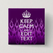 Lassen Sie Ihren Text Ruhe auf lila laufenden Button (Vorderseite)