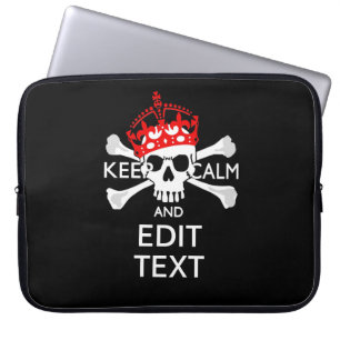 Lassen Sie Ihren Text ruhig über den Schädel der Laptopschutzhülle