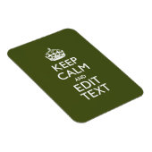 Lassen Sie Ihren Text ruhig und auf Olivenölen grü Magnet (Rechte Seite)