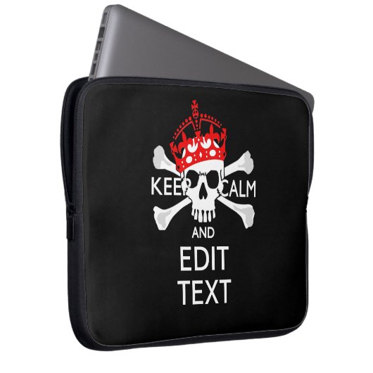 Lassen Sie Ihren Text ruhig und querformatig sein Laptopschutzhülle (Vorne Rechts)