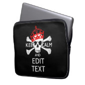 Lassen Sie Ihren Text ruhig und querformatig sein Laptopschutzhülle (Vorderseite Links)