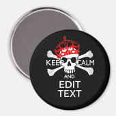 Lassen Sie Ihren Text ruhig und querformatig sein Magnet (Vorderseite/Rückseite)