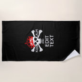 Lassen Sie Ihren Text ruhig und querformatig sein  Strandtuch (Vorderseite)