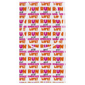 Lassen Sie laufen und umfassen Sie Leben-orange Kleine Geschenktüte (Rückseite)