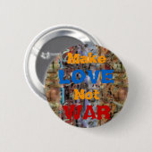 Lassen Sie LIEBE nicht KÄMPFEN Sechzigerjahre Button (Vorne & Hinten)