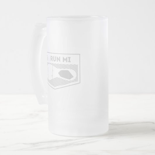 Lassen Sie MI-Bier-Tasse laufen Mattglas Bierglas (Vorderseite Links)