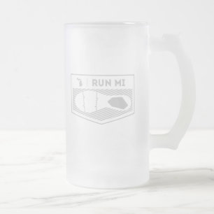 Lassen Sie MI-Bier-Tasse laufen Mattglas Bierglas
