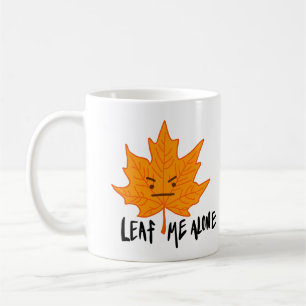 Lassen Sie mich allein Herbst Herbst Cartoon Tasse