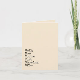 Lassen Sie mich Ihnen gratulieren Karte