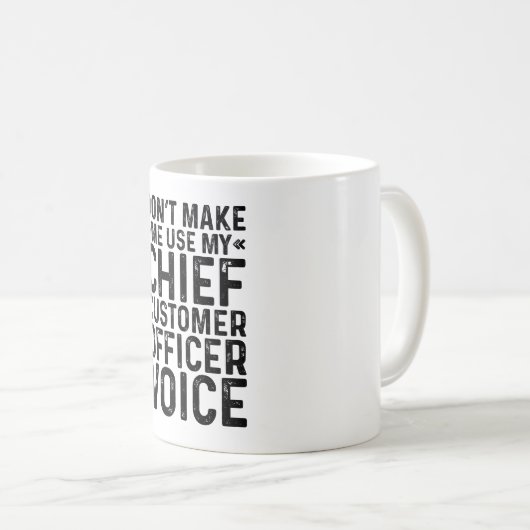 Lassen Sie mich nicht die Stimme meines Hauptabtei Kaffeetasse (VorderseiteRechts)