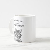 Lassen Sie mich nicht meine lustige Katzen-Tasse Kaffeetasse (Vorderseite Links)