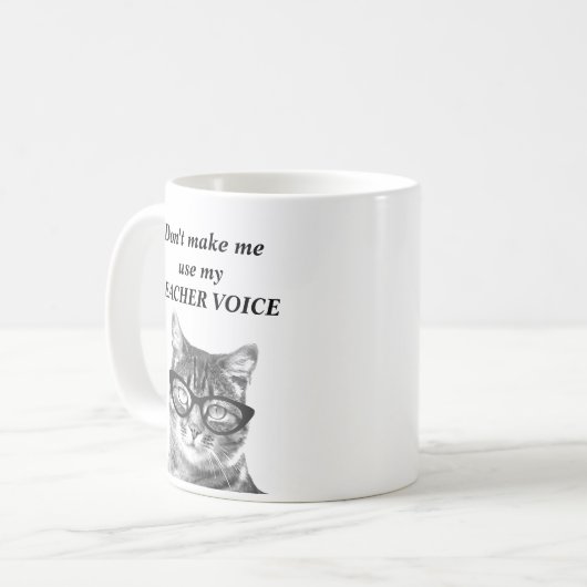 Lassen Sie mich nicht meine lustige Katzen-Tasse Kaffeetasse (Vorderseite Links)