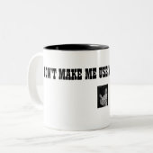 LASSEN SIE MICH NICHT MEINE OPERN-STIMME VERWENDEN ZWEIFARBIGE TASSE (Vorderseite Links)