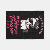 Lassen Sie mich nicht meine Stimme des Pferdetrain Fleecedecke (Vorderseite (Horizontal))