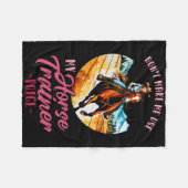 Lassen Sie mich nicht meine Stimme des Pferdetrain Fleecedecke (Vorderseite (Horizontal))