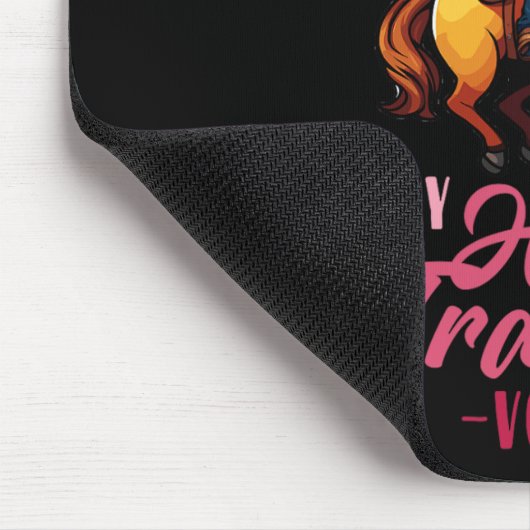 Lassen Sie mich nicht meine Stimme des Pferdetrain Mousepad (Ecke)