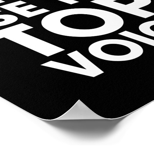 Lassen Sie mich nicht meine Top Voice Gay sagen Poster (Ecke)