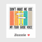 Lassen Sie mich nicht meinen Reiseführer mit der S Aufkleber (Blatt)