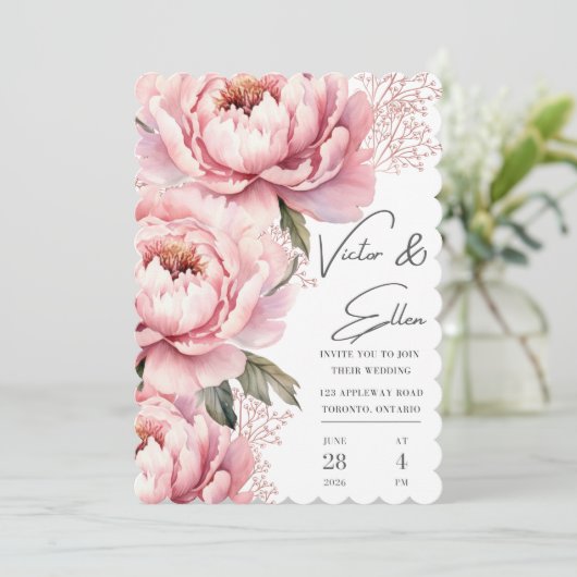 Lassen Sie mich nicht zu einer Blüte der Einladung (Stehend Vorderseite)